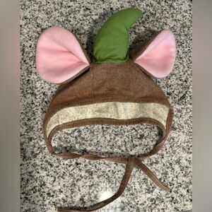 Adorable Brown and Green Mouse Costume Hat for Kids